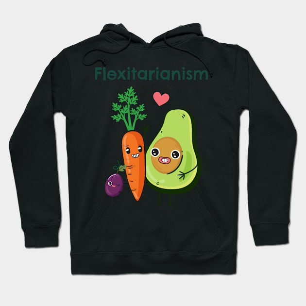 Flexitarianism We love vegetable friends Hoodie by Demos Not Memos